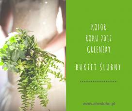 Bukiet ślubny w kolorze greenery – kolor trend na 2017