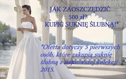Wygraj Rabat 500 zł na suknię ślubną z kolekcji 2015 w Salonie Promariage